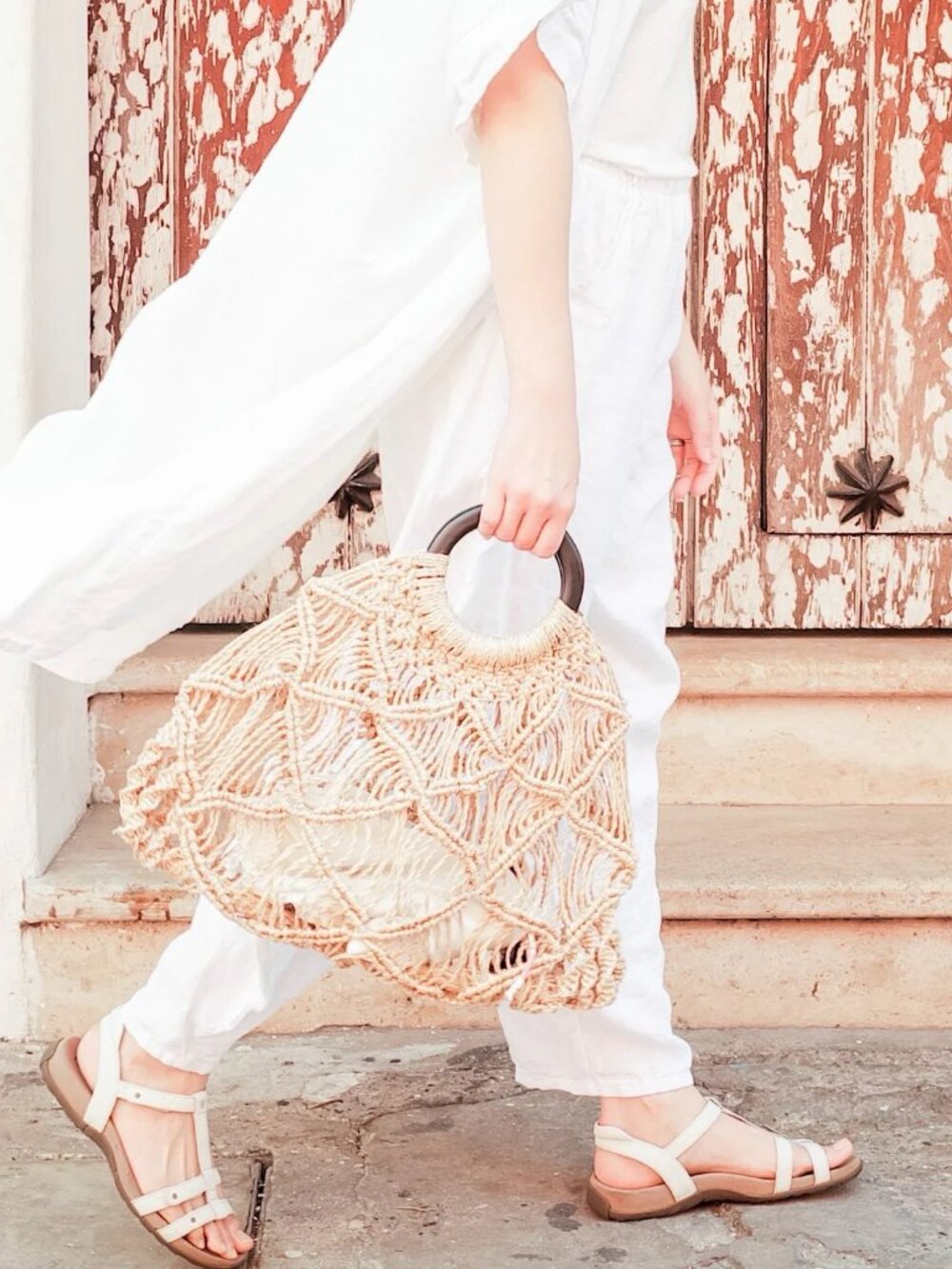 LIKHA Macrame Handbag in Natural